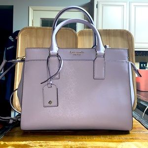Kate Spade New York Medium Cameron Satchel in Icy Lavender